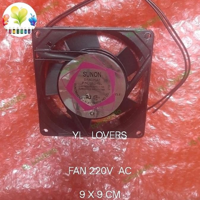Fan 9X9 220V Ac/Kipas 9X9 220V/Blower 9Cm/Exhaust 9X9 Cm 220V New Stok