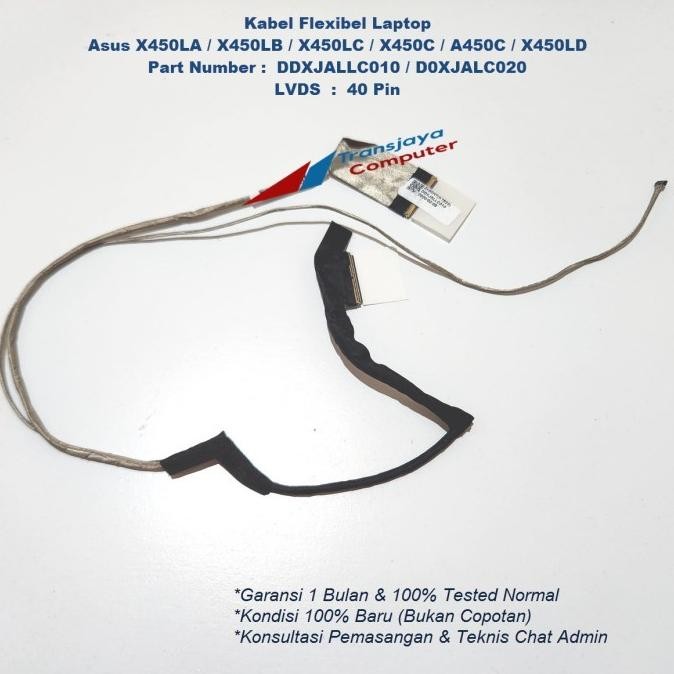 Kabel Flexible Fleksibel Asus X452 X452Cp X452M X452E X452Ea 40Pin Co