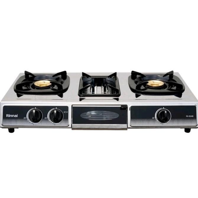 Murah Rinnai Kompor Gas 2 Tunggu + Panggangan Ri 524 E