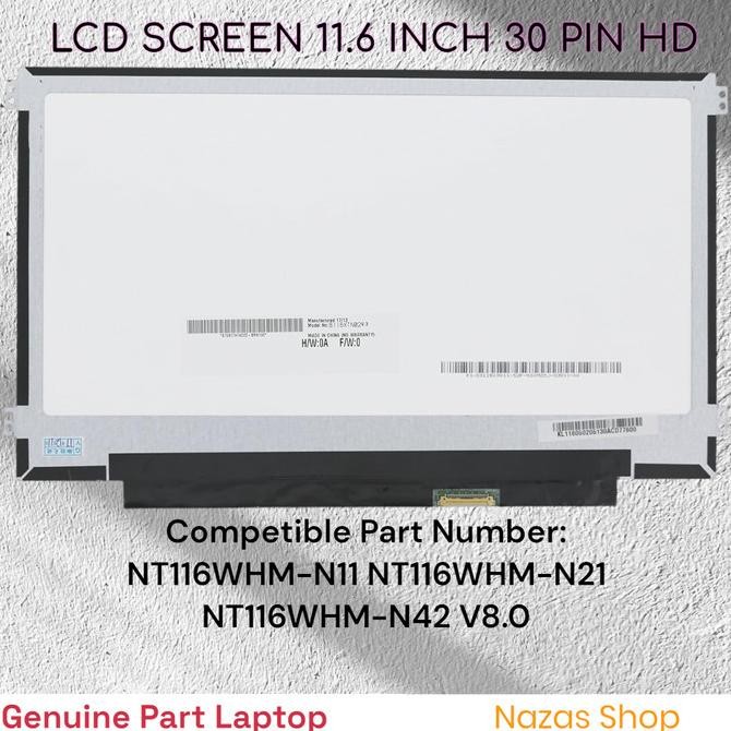 Lcd Led Laptop Samsung Chromebook 4 Xe310Xba Xe310Xba-K01Us  11.6" Hd 30 Pin Co