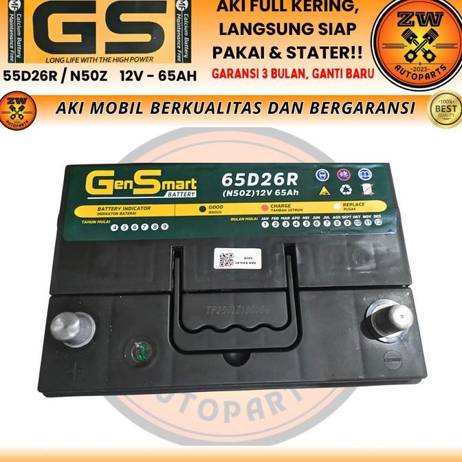 Grosir Aki Mobil Hino Dutro N50Z Gs Mf 12V 65Ah Aki Kering