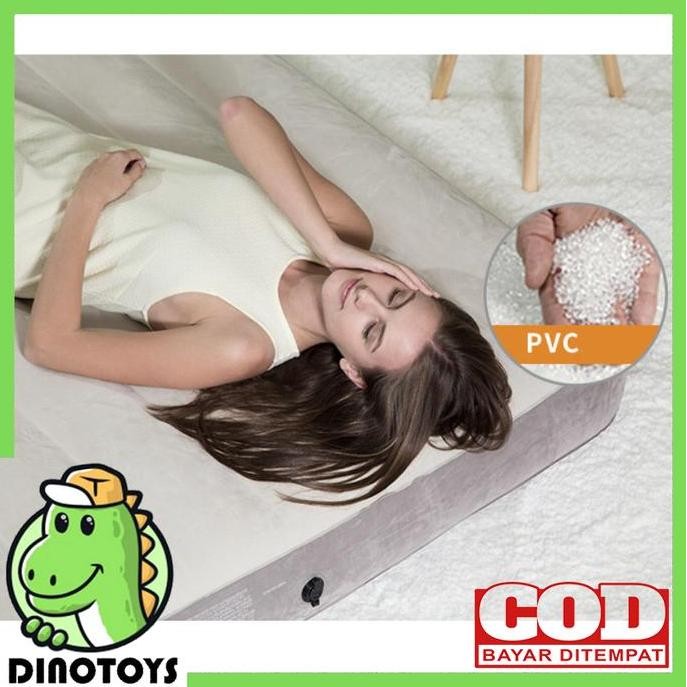 Grosir Dinotoys Intex 64101 Kasur Angin High Quality - Intex Dura Beam Twin  Cream 191X99X25Cm Kasur