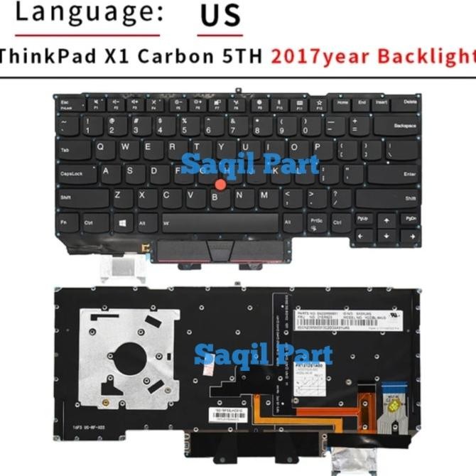 Keyboard Thinkpad X1 Carbon Gen5 Gen6 5Th Gen 5 6 2017 2018 Co