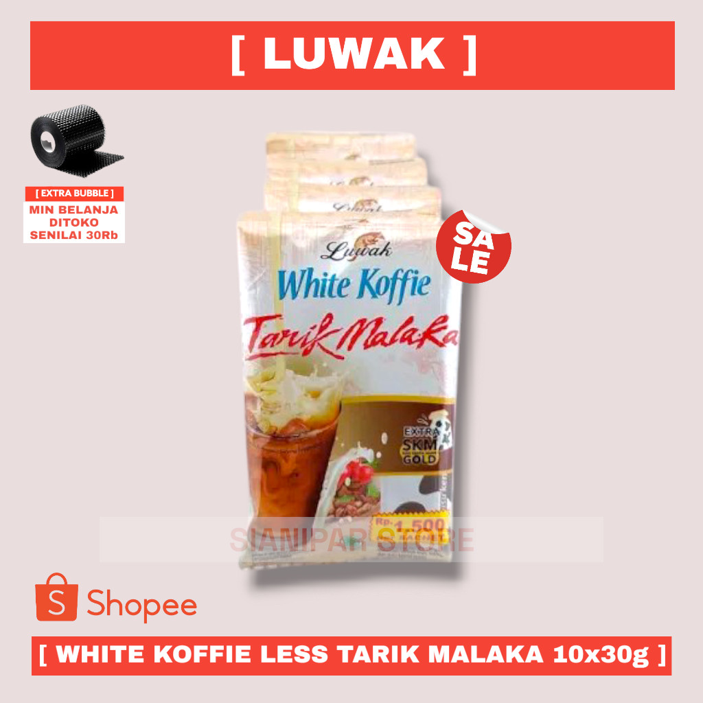 

LUWAK WHITE KOFFIE LESS TARIK MALAKA RCG 10x30g