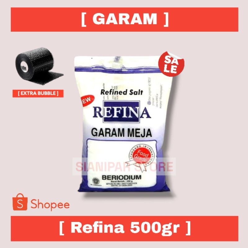 

REFINA GARAM MEJA MURNI PCK 250g - 500g