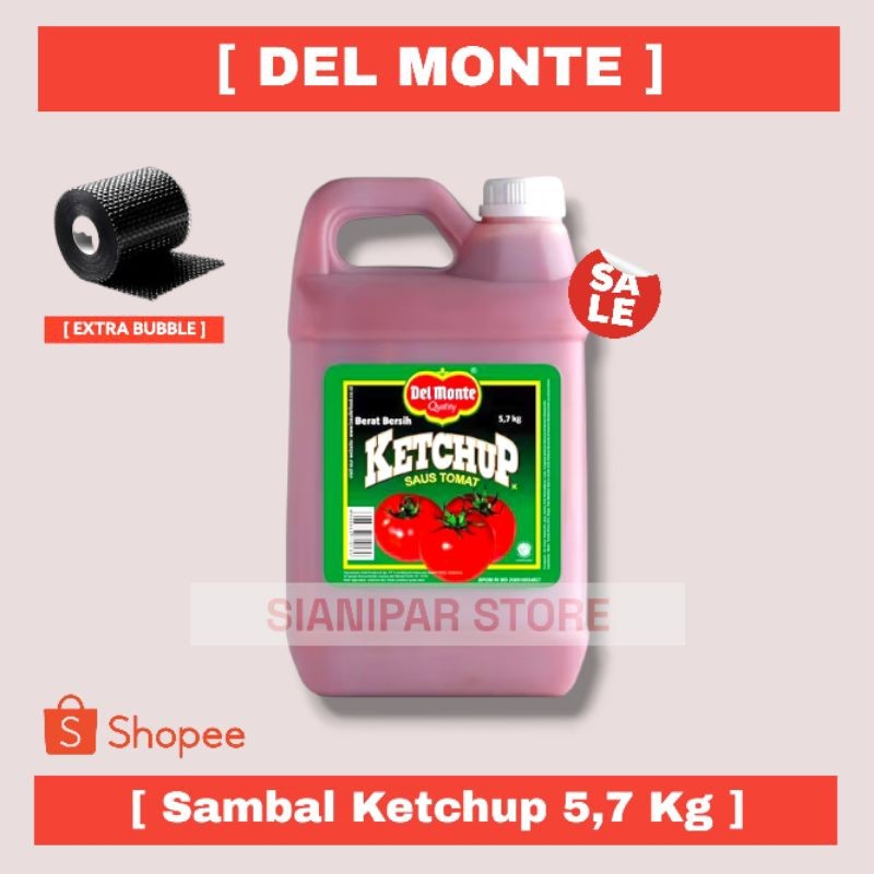

DELMONTE KETCHUP SAUS TOMAT DRG 5.7KG JERIGEN