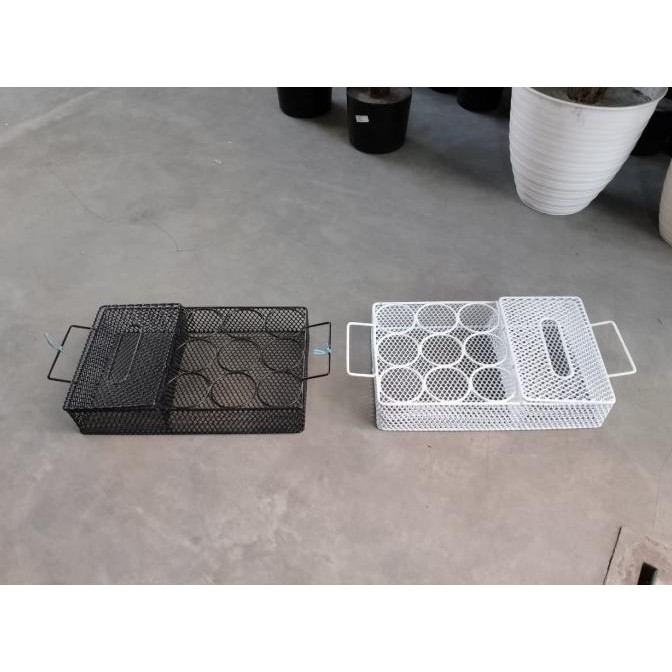 rak minuman / keranjang minum aqua bahan besi