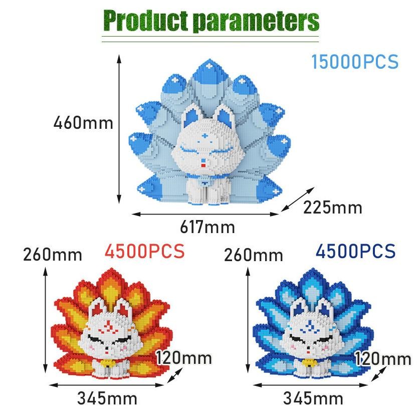 Micro Block Mikro Blok Model Karakter Gumiho/ Nine Tail Fox Korea Mainan Susun Balok Edukasi Anak DI