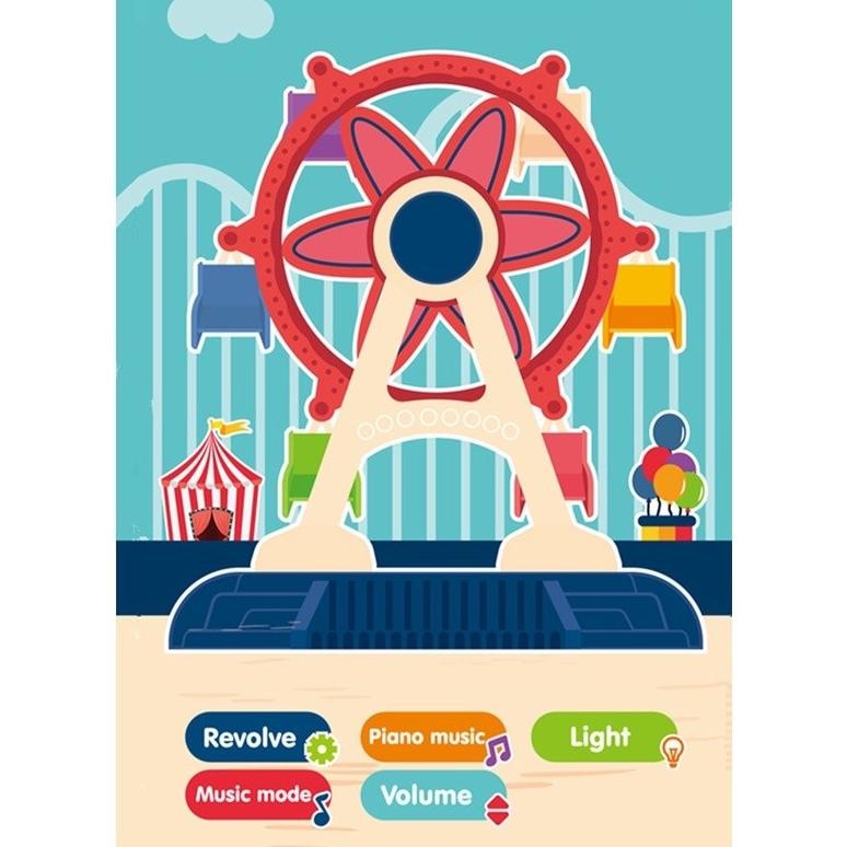 mainan dremulen | bianglala | amusement park | mainan anak baterai