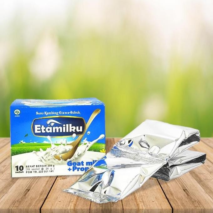 

Murah [Paket 4Box] Susu Kambing Etawa Etamilku Original Asli Murah Putih Dairy Milk Bubuk Susu Kambing Asli Sachet Susu Bubuk Bahan Powder