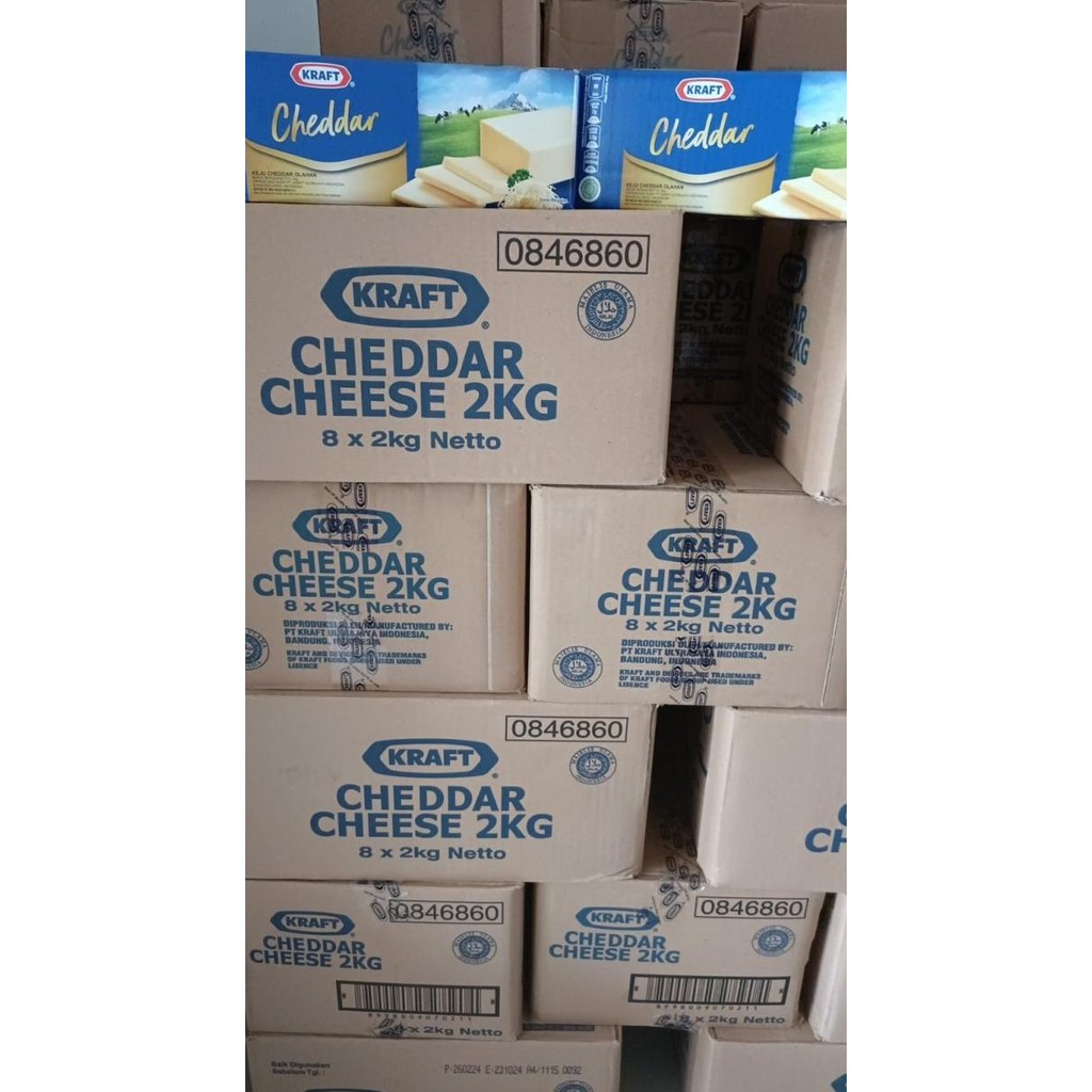 

Promo Keju Kraft Cheddar 2Kg