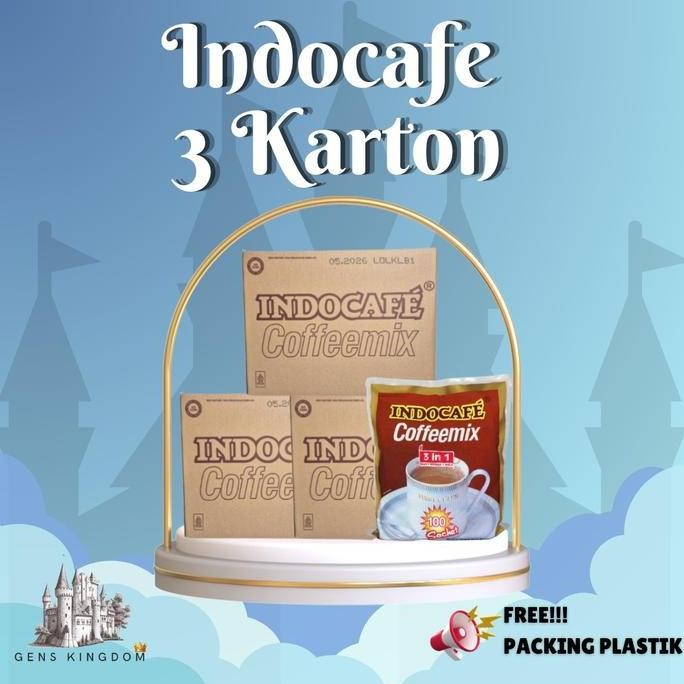 

Sale [Genskingdom 01] - Kopi Indocafe Coffeemix 3 Karton Isi 15 Bag