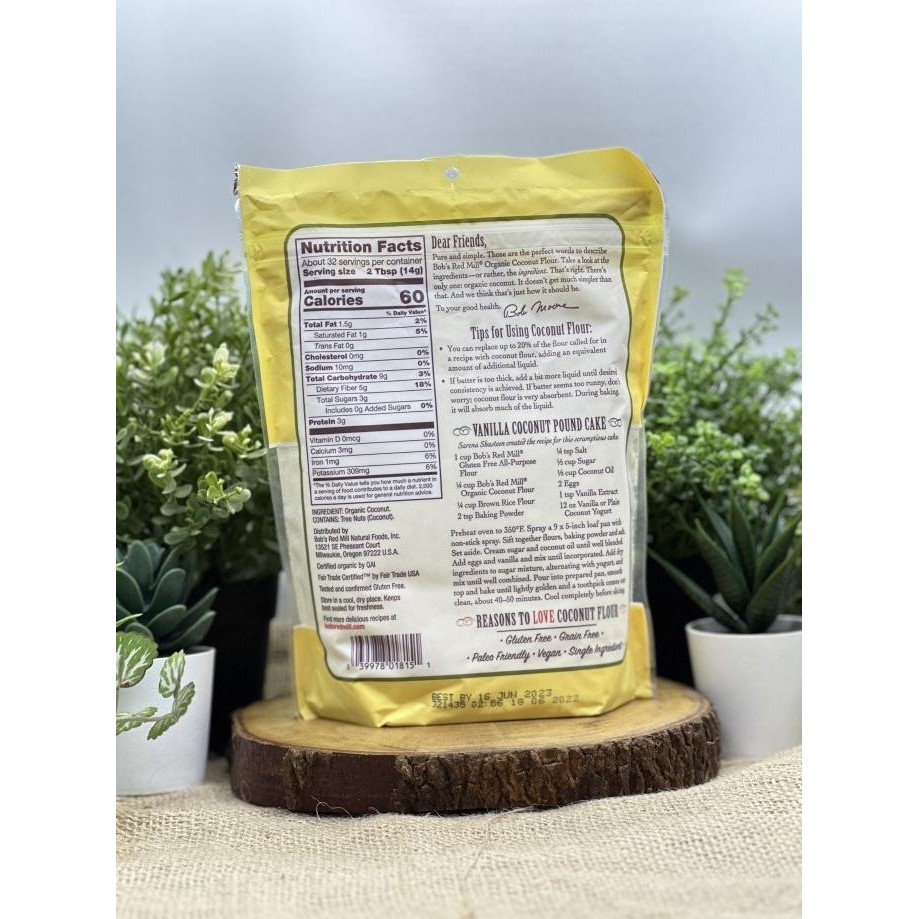 

Sale Bob'S Red Mill Organic Coconut Flour 453 Gram