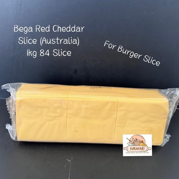 

Murah Bega Red Cheddar Slice 1Kg Keju Burger Melted Leleh Australia