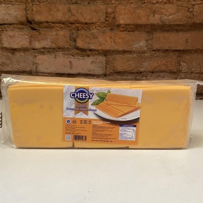 

Sale Cheesy Orange Cheese 84 Slice - 1Kg/Pack, Keju Orange Leleh/Melting