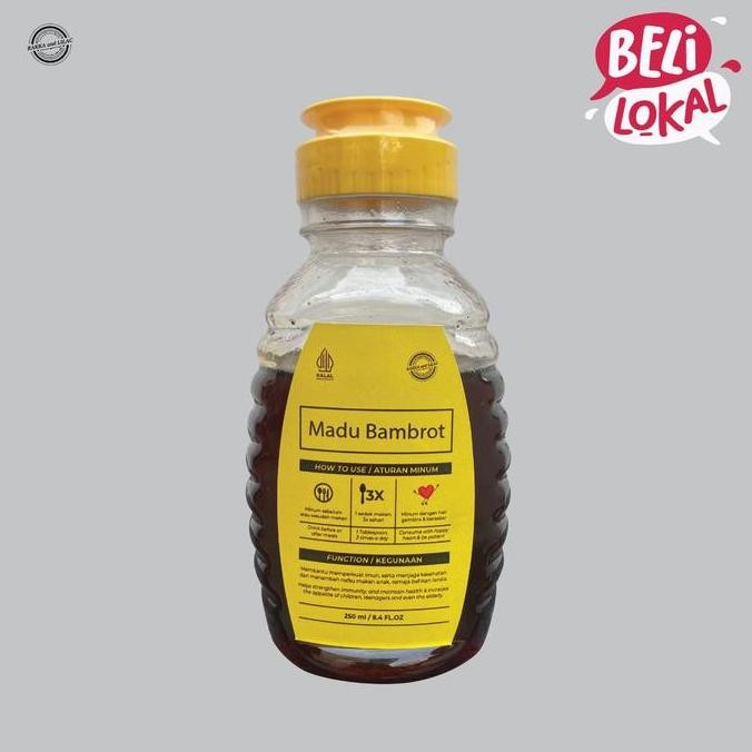 

Grosir Madu Bambrot Berisikan Madu, Lada Hitam, Sari Kurma, Kurkuma