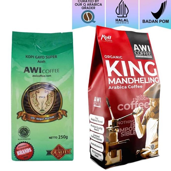

Murah Awi Coffee King Mandheling 250Gr + Gayo Super 250Gr | Arabica | Kopi Specialty | Kopi Sumatra | Aroma Chocolate | Aroma Palm Sugar | Latte | Espresso | Americano | V60 | Vietnam Drip | Cold Brew | Manual Brew | Kopi Susu | Kopi Hitam | Kopitiam