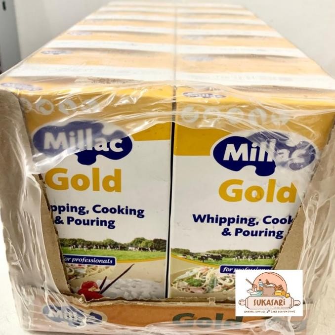 

Promo Millac Gold Whipping Cream 1Lt Dus 12 Lt Krim Cair Whip