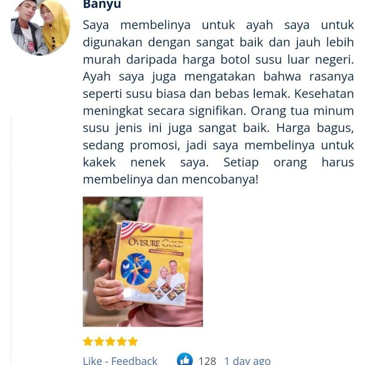 

Grosir Ovisure Gold Milk Susu Vitamin Tulang Dan Sendi 12 Sachet Usa Amerika