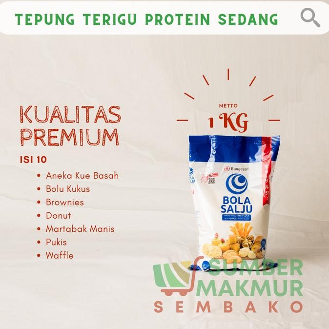 

Murah Tepung Terigu Bola Salju Kemasan
