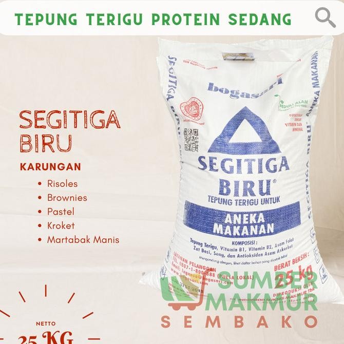 

Promo Tepung Terigu Segitiga Biru 25 Kg [Gojek / Grab Only]