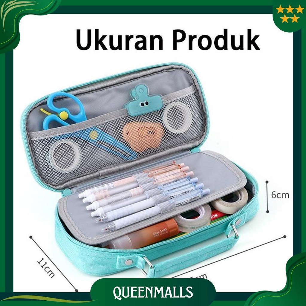 

Tempat Pensil Berkapasitas Besar Tempat Pensil Pencil Case Large Capacity Transparan Kantong Pensil Kapasitas Besar Perlengkapan Multifunction Double Layer Pen Bag Tas Pensil Kantong Pen Promo 4.4