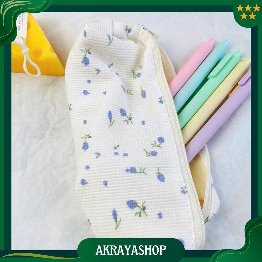 

Mismi Alice Pencil Case Kotak Pensil Sekolah Motif Little Flower Perempuan Trendy - Pc2A Ori