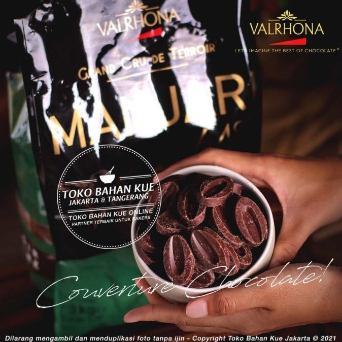 

Grosir Valrhona Manjari 64% Dark Chocolate 1Kg Couverture Cokelat Cocoa