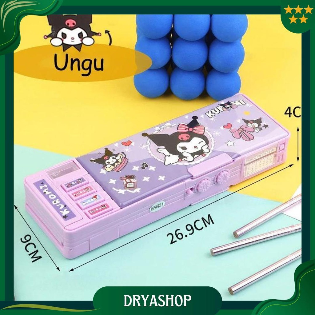 

New Tempat Pensil Kuromi Kotak Alat Tulis Multifungsi Kunci Kode Kotak Pensil Passward Sanrio Dua Sisi Bernilai Tinggi Kapasitas Kotak Pensil Serbaguna Tempat Kotak Pensil Mekanik Multifungsi Promo Puncak