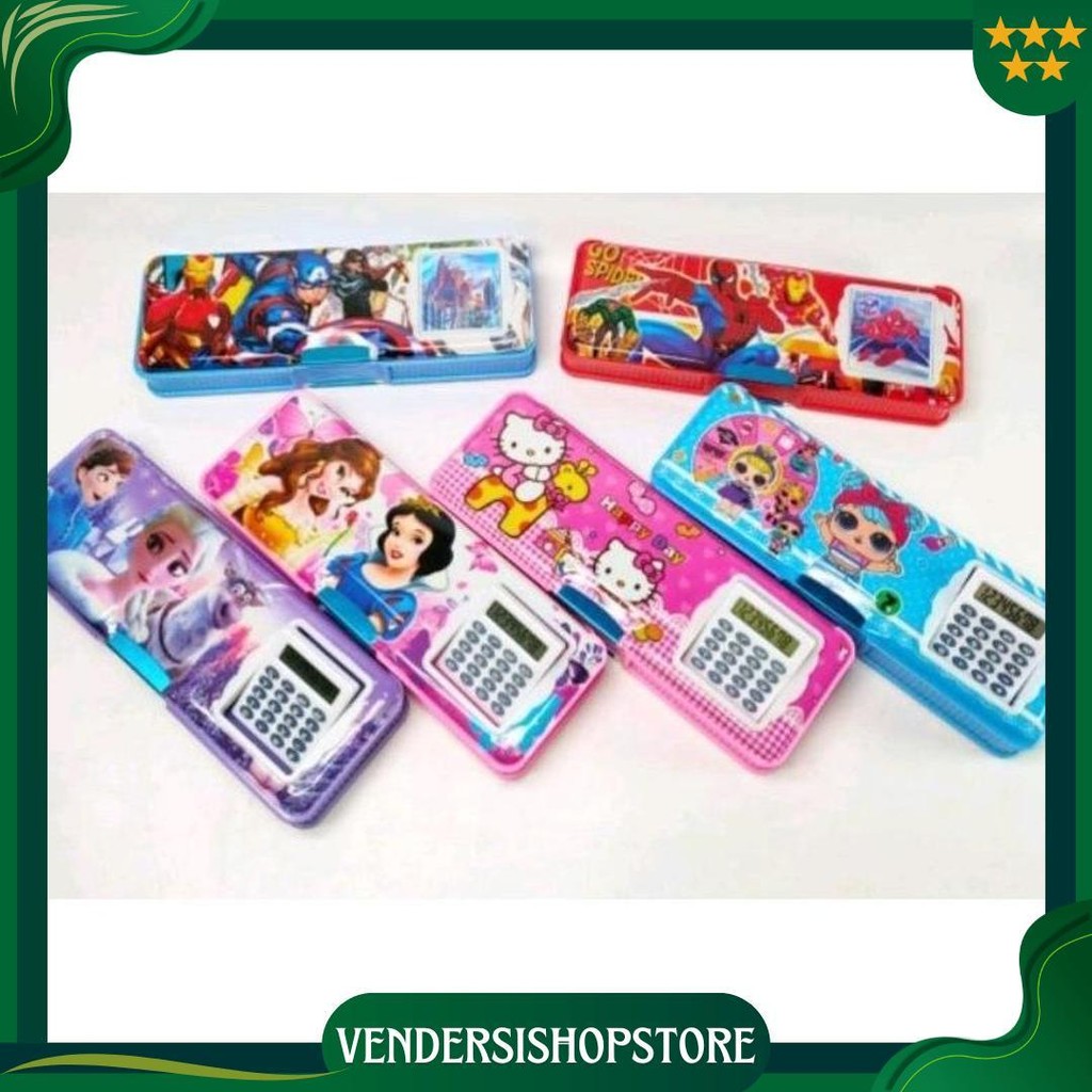 

Kotak Pensil Magnet Kalkulator / Serutan Karakter / Kotak Pensil Magnet / Kalkulator Fancy Karakter Ori