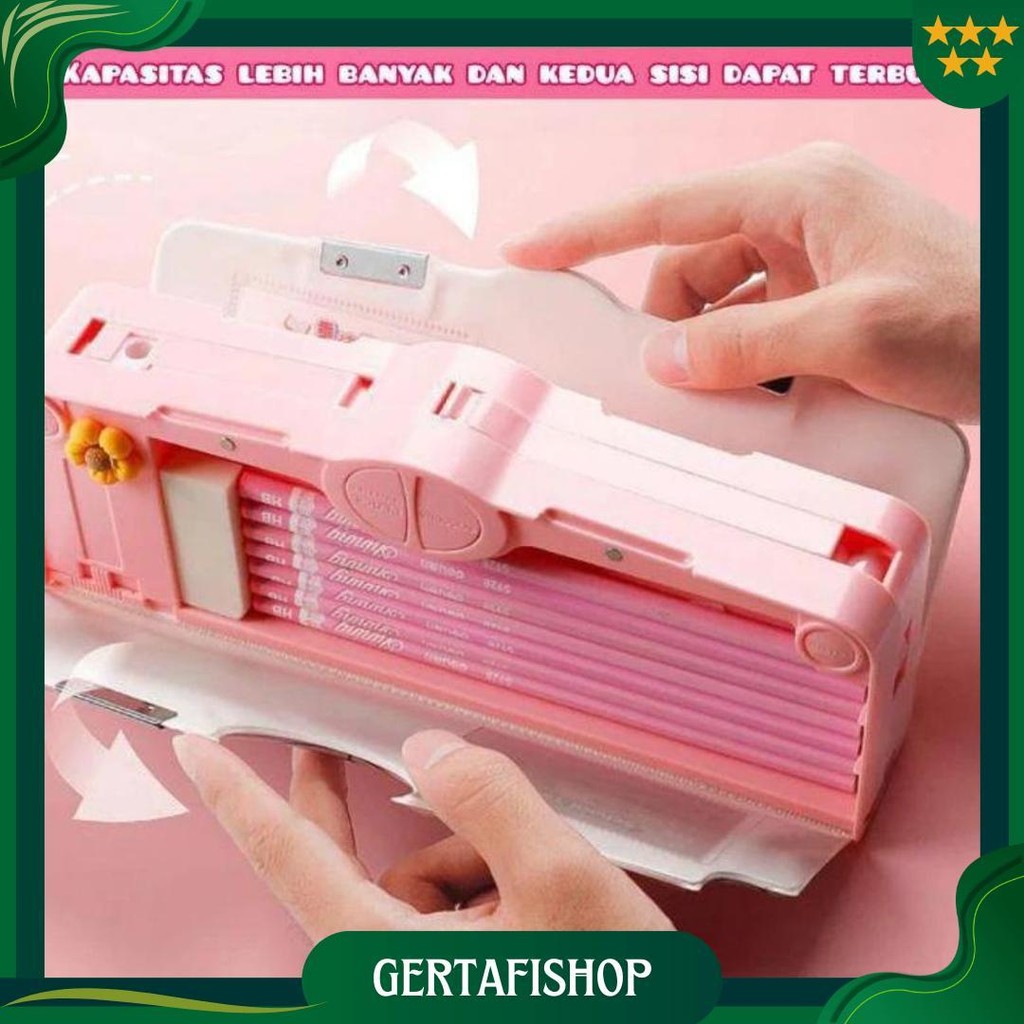 

Kotak Pensil Multifungsi Lengkap Peruncing Gunting Isolasi Penghapus Penggaris Tempat Pensil Karakter Kotak Pensil Anak Lucu Promo 4.4