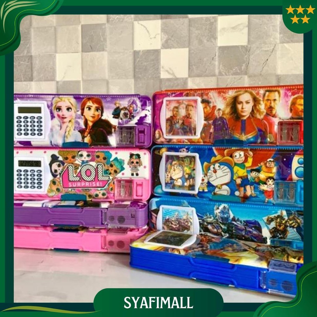 

Kotak Pensil Magnet + Kalkulator Fancy Karakter Ori