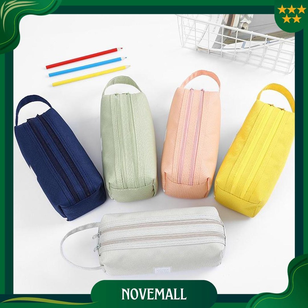 

Tempat Pensil Aesthetic 2 Resleting Kotak Pensil Anak Perempuan Laki Laki Murah Alat Tulis Pulpen Cod