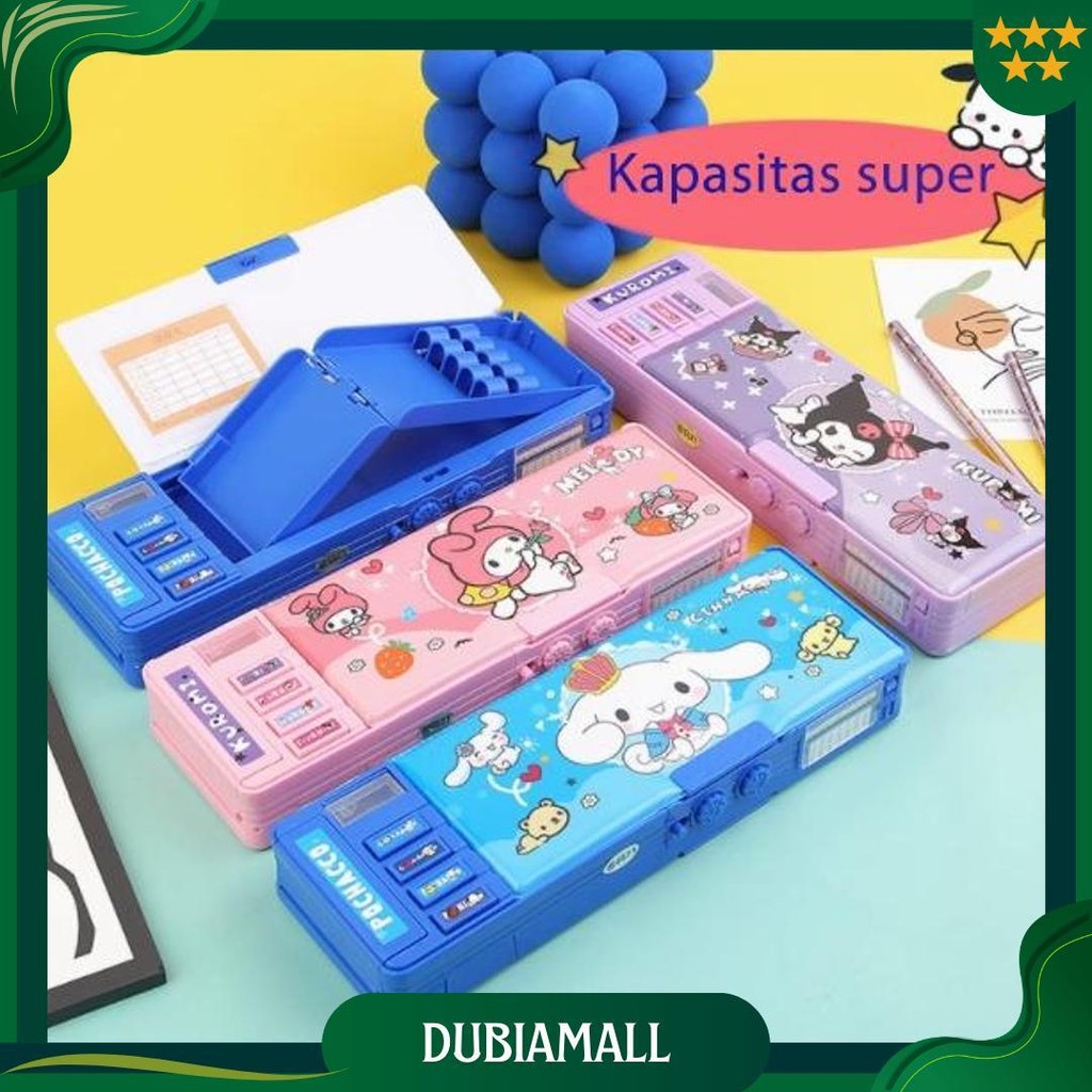 

Kotak Pensil/Kotak Pensil Dua Lapis Multifungsi Kapasitas Besar/Kotak Pensil Password Sanrio Ori