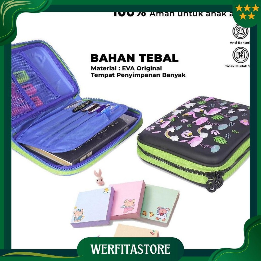

Kotak Pensil 3D Anak Sekolah Hardcase Kotak Alat Tulis Pencil Timbul Besar Ori