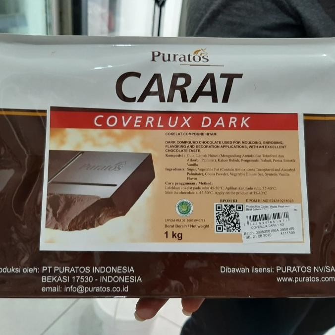 

Sale Puratos Carat Coverlux Dark 1Kg, Coklat Blok Yg Bisa Diparut