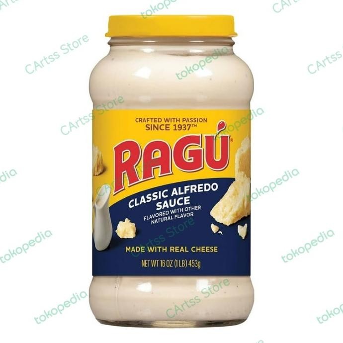 

Ragu Classic Alfredo Pasta Sauce, Made with Real Cheese, 16 oz/453gr