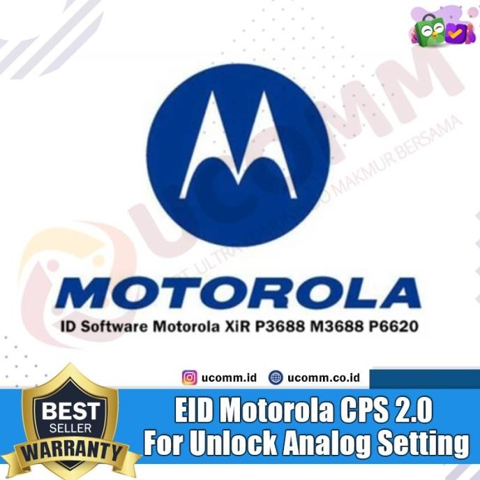 Entitlement Id Motorola CPS 2.0 EID Motorola For Unlock Analog Setting