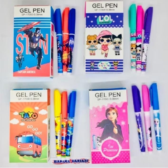 

(1 BIJI) Pulpen Gel Fancy Gel Pen LOL Frozen Avenger