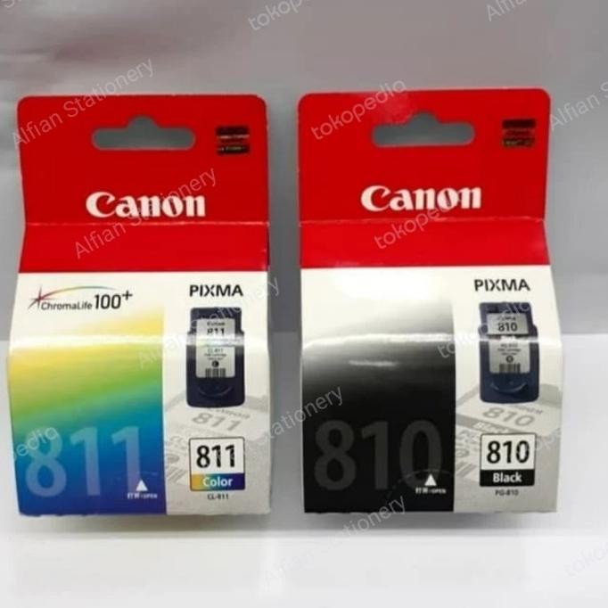 Tinta Canon Pixma 810 Hitam / 811 Warna Original For Ip 2770 Co