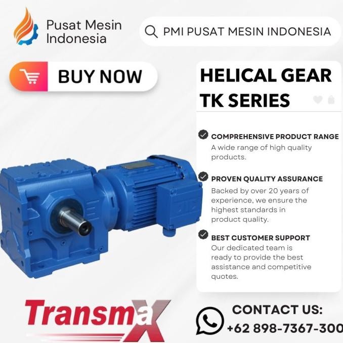 Helical Gear Motor Transmax Tk 97 Yda100L4 3Kw / 4Hp Gear Box Transmax/ Gearbox Dinamo/ Gear Box Din