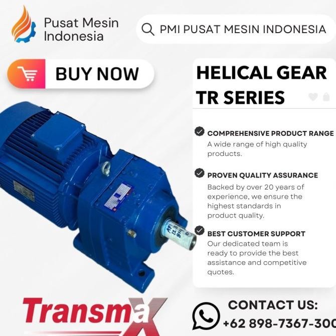 Helical Gear Motor Transmax Tr 107 Ydt180M4 18.50Kw / 25Hp Gear Box Transmax/ Gearbox Dinamo/ Gear B