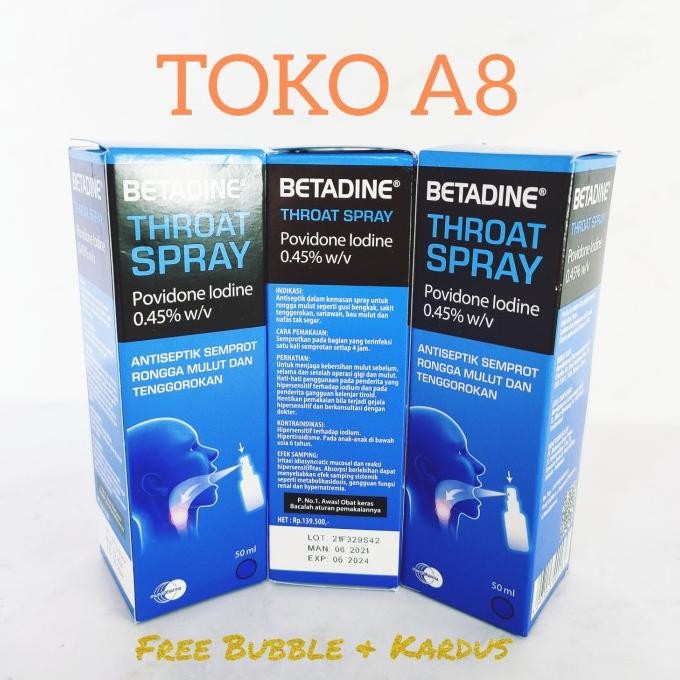 Betadine Sore Throat Spray 50Ml Betadine Throat Spray Betadine Spray Promo