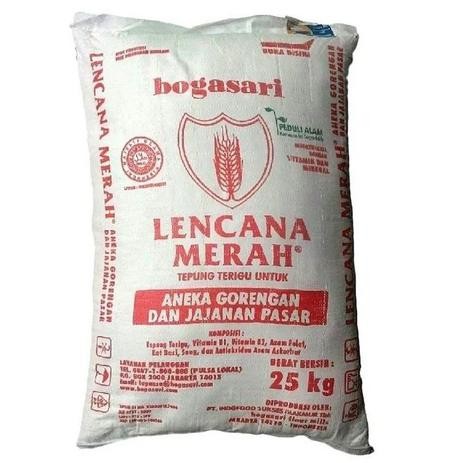 

Tepung Terigu Lencana Merah Bogasari 25Kg Terlaris Best Quality Asli 100% Original