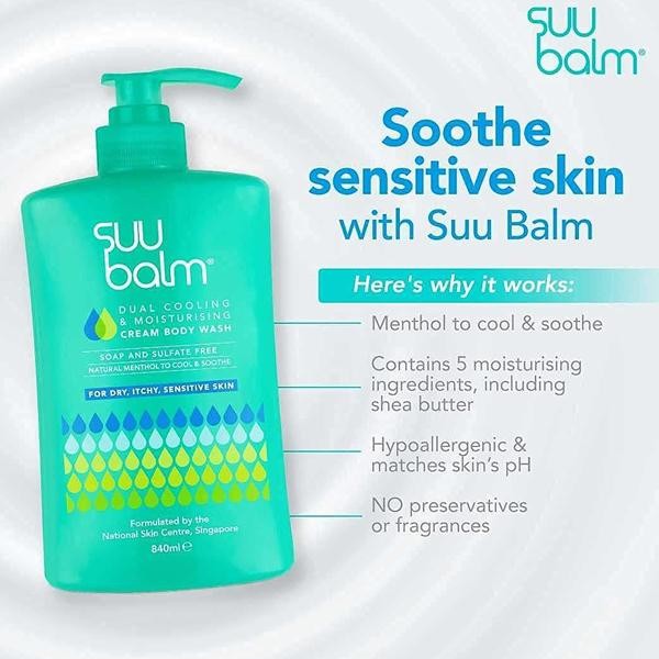 Suu Balm Adult Body Wash Eczema Treatment Cream Dry Itchy Sensitive Problem Skin 740Ml Terbaru Best 