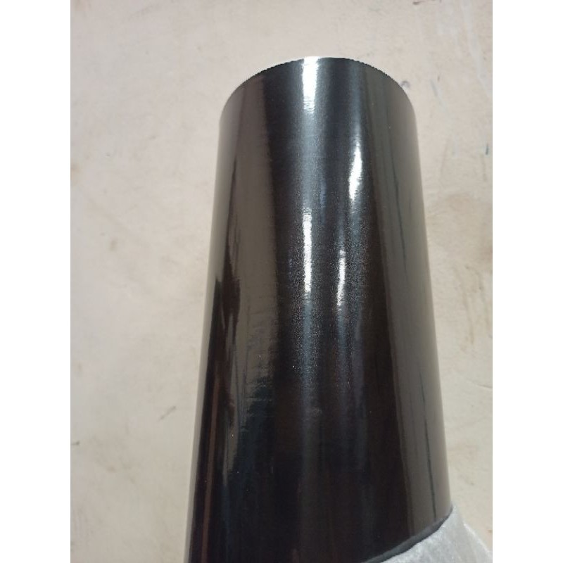 Tahan Lama Sticker Hitam Glossy/Sticker Mengkilap/Skolet Glossy/Glossy Metalic Black/Sticker
