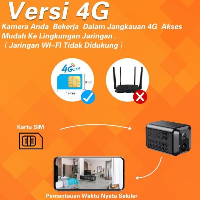 PROMO XIHANCAM Spy Camera 4G Hidden Kamera cctv mini tersembunyi tanpa kabel