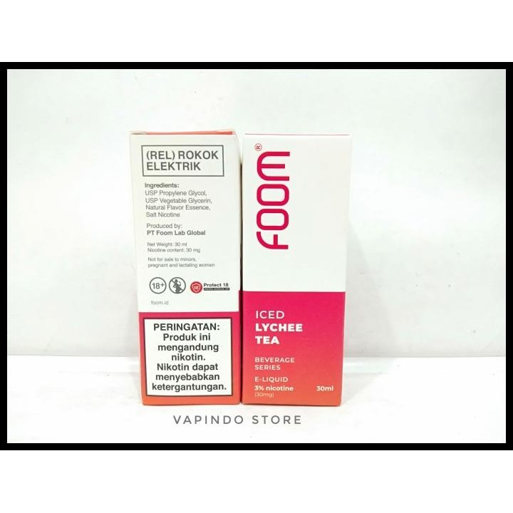 Salt Foom Iced Tea Lychee Tea Series By Foom Lab Es Teh Leci Original Best Seller