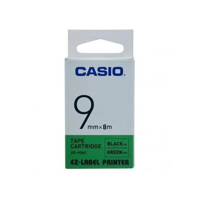 

Terlaris Ez Pita Label Printer Xr-9Gn1 9Mm Black On Green Tape Casio Co