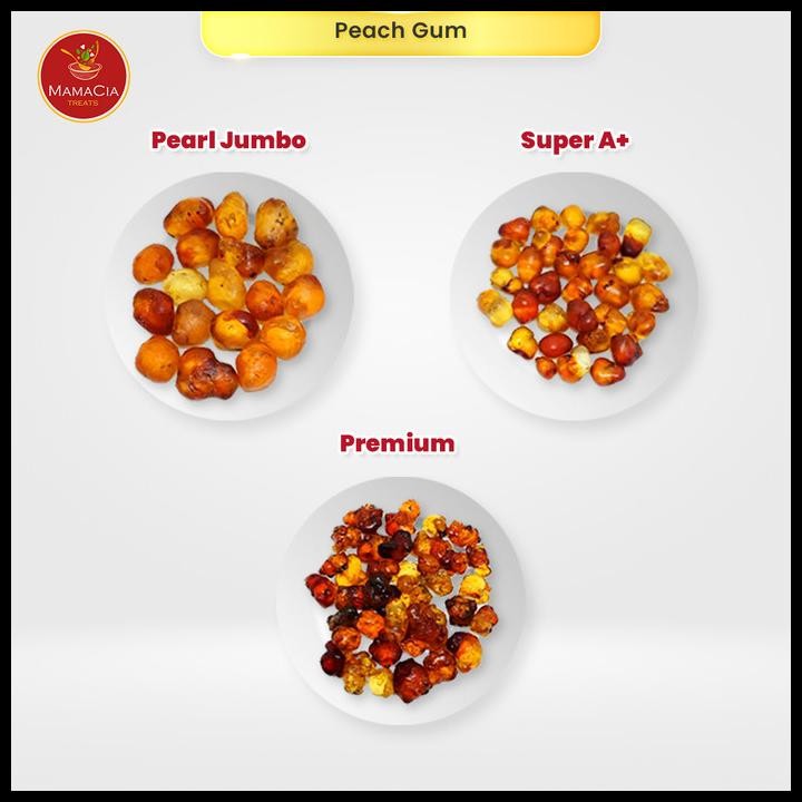 

Peach Gum Jumbo Grade Super Aaa+ Bersih / Tao Jiao 125 Original Best Seller